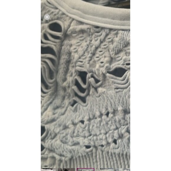 FP Movement Happiness Runs Floral Cutout Designs Long Sleeve Top Size M/L - Picture 7 of 8